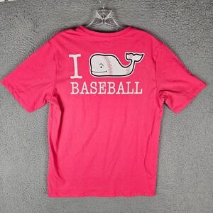 Vineyard Vines Tee Shirt Boys XL Whale Baseball Graphic Crew Neck 3V014257-631